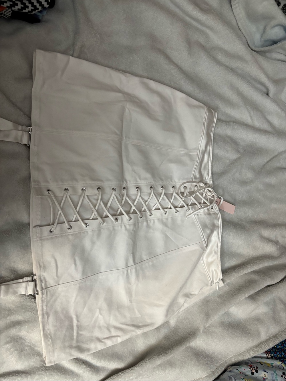 Victoria's Secret White Lace-Up Skort